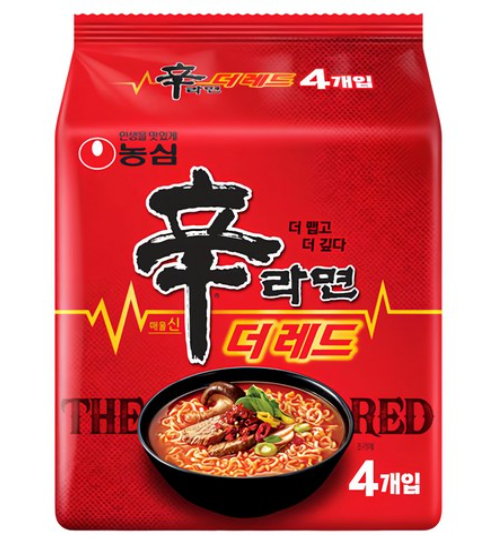 Shin Ramyun The Red 125g, 4 packs